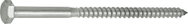 CONNEX Hexagon head wood screw stainless steel A2 6.0x100 mm, 25 pieces - Self-Tapping Screws