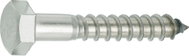 CONNEX Hexagon head wood screw stainless steel A2 8.0x50 mm, 25 pieces - Self-Tapping Screws