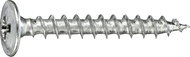 CONNEX Furniture screw flat galvanized 3,5x25 mm, PZ, 400 pieces - Self-Tapping Screws