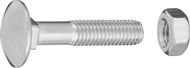 CONNEX Door screw galvanized M8x40 mm with nut, 40 pieces - Screws