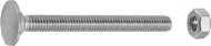 CONNEX Stainless steel door screw A2 M6x60 mm with nut, 40 pieces - Screws