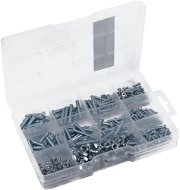 CONNEX Set of bolts and nuts M3-M6, galvanized, 366 pcs - Screw nuts