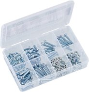 CONNEX Set of metric bolts and nuts 126 pcs, DIN 7985, DIN 555 - Screw nuts