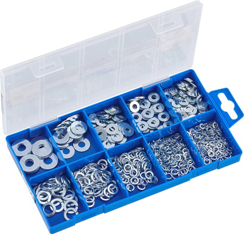 CONNEX Flat / Spring Washer Set 500 pcs - Fastening Material Set - Main image