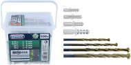 CONNEX Dowels 5,6,8,10 mm, 530pcs, 4 drills, BOX - Anchors