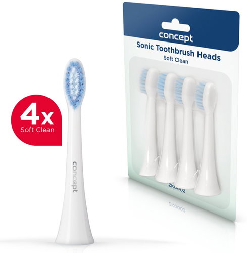 CONCEPT ZK0002 Soft Clean, 4 pcs - Toothbrush Replacement Head - Main image