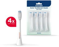 Náhradné hlavice k zubnej kefke CONCEPT ZK0052 Náhradná hlavica k zubným kefkám PERFECT SMILE ZK500x, Soft Clean, 4 ks, biela - Náhradní hlavice k zubnímu kartáčku