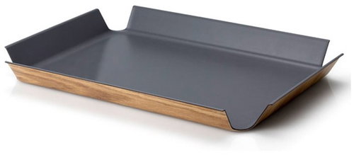 Tablett Continenta Anti-Rutsch 41x29,5 cm, grau - Tablett - Hauptbild