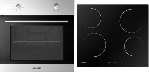 CONCEPT ETV3360ss + CONCEPT SDV1260 - Oven & Cooktop Set - Main image