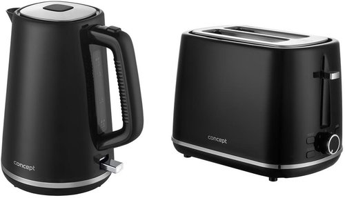 Concept RK2375 + TE2075, black - Appliance Set - Main image