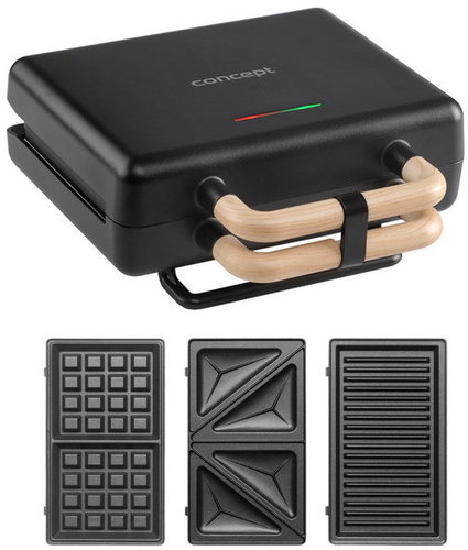 Concept SV3091 3in1 Schwarz - Sandwichmaker - Hauptbild