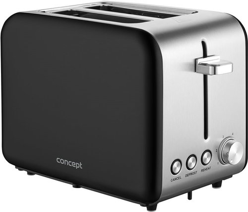 CONCEPT TE2052 BLACK Toaster - Toaster - Main image