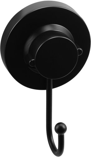 CORNAT 3in1 Single towel hook, black - Towel Rack - Main image