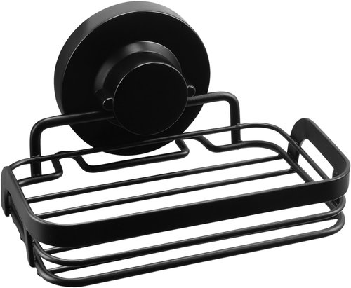 CORNAT 3in1 Bathroom wall soap holder, black - Soap Dish - Main image