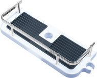 WERKZEYT Shelf for shower rod, incl. handrail, white/chrome - Bathroom Shelf