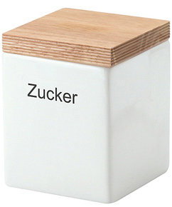 Continenta Dóza bílá, keramika, 10 × 10 × 12,5 cm - Storage Jar - Main image