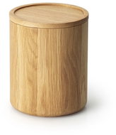 Continenta Dóza kulatá z dubového dřeva vysoká, 13 × 13 × 16 cm - Storage Jar