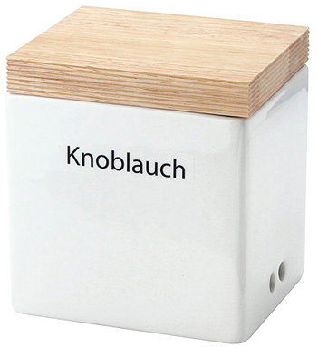 Continenta Jar, White, Ceramic, 14 × 12 × 15.5cm - Storage Jar - Main image