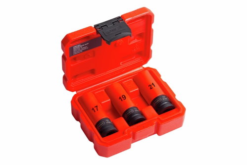 CONNEX Impact Socket Set for Alloy Wheels, 1/2", 3 Pieces - Standard Socket Set - Main image