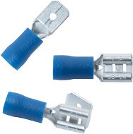 CONNEX Sada plochých konektorů 6,3 mm, 15 ks, modré - Konektor