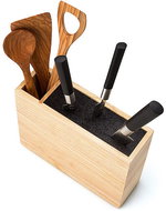 Continenta Knife block with flexi insert and utensil compartment - Knife Block