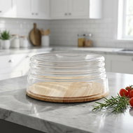 Continenta Chopping board with lid 26,5 cm round - Cutting Board