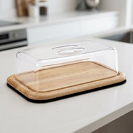 Continenta Chopping board with lid 38,5 cm round - Cutting Board
