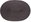 Oval tablecloth 45 × 31 cm anthracite