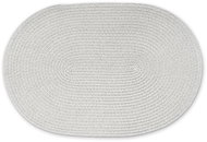 Continenta Oval Placemat 45 × 31 cm light grey - Placemat