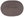 Oval Placemat 45 × 31 cm brown
