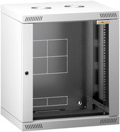 Conteg RQN-12-60/45 - 19" wall-mounted rack 12U, 572 × 450 mm, grey - Data Cabinet