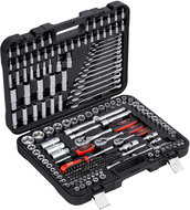 CONNEX Set of nuts and wrenches in case, 3 ratchets, 216 pieces - Socket Wrench Set