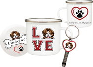 Coolkousky Set tin can, coaster, pendant Shih Tzu - Mug
