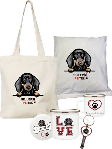 Set of Best DOGS - Dachshund long ears - Gift Set - Main image