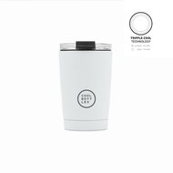 Cool Bottles Stainless steel thermo mug Mono White 330 ml - Thermal Mug