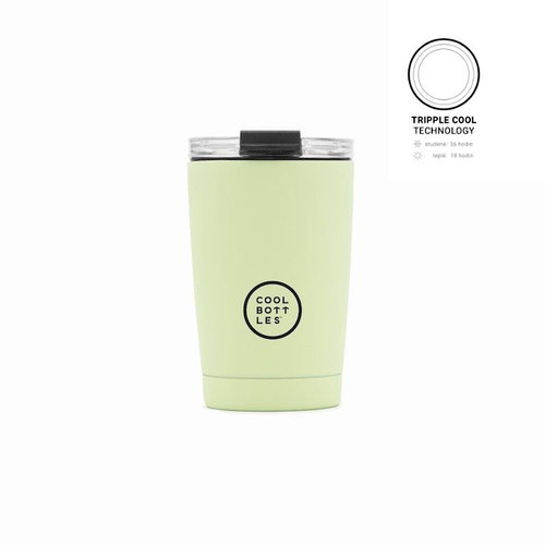 Cool Bottles Stainless steel thermo mug Pastel Green 330 ml - Thermal Mug - Main image