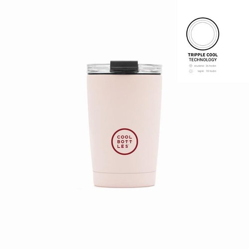 Cool Bottles Stainless steel thermo mug Pastel Pink 330 ml - Thermal Mug - Main image