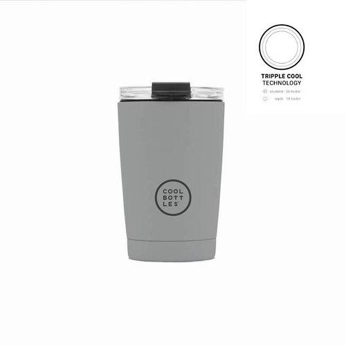 Cool Bottles Stainless steel thermo mug Pastel Grey 330 ml - Thermal Mug - Main image