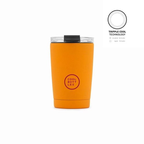 Cool Bottles Stainless steel thermo mug Vivid Orange 330 ml - Thermal Mug - Main image