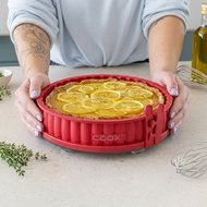 COOX Forma Quiche Mini se skleněnou základnou průměr 18 cm, modrá - Baking Mould