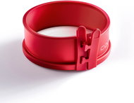 COOX Forma Spring průměr 12 cm s porcelánovou základnou, červená - Baking Mould