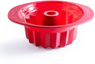 COOX Silikonová forma na bábovku s lemem pro uchopení průměr 24 cm, červená - Baking Mould