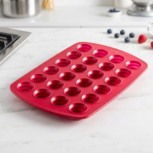 COOX Muffin tin 24 pcs, red - Baking Mould - Main image
