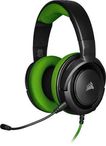 Corsair HS35 Green - Gaming Headphones - Main image