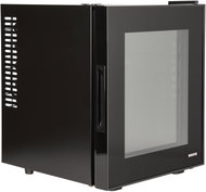 CORBY Minibar Eton 20 l se skleněnými dvířky, černý s černým interiérem - Minibar