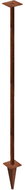 CORGARDEN Bird feeder stand 120 cm, corten - Bird Accessory