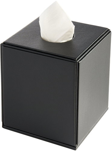 Corby Highland Handkerchief tray made of PU leather, cubic - Tissue Box - Main image