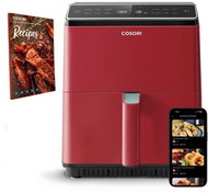 Cosori Dual Blaze Smart 6,4 L + 5 × špíz a rošt, červená - Horkovzdušná fritéza