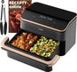 Cosori TF101S Dual Blaze TwinFry - 10l moduláris kosár + fogó - Airfryer
