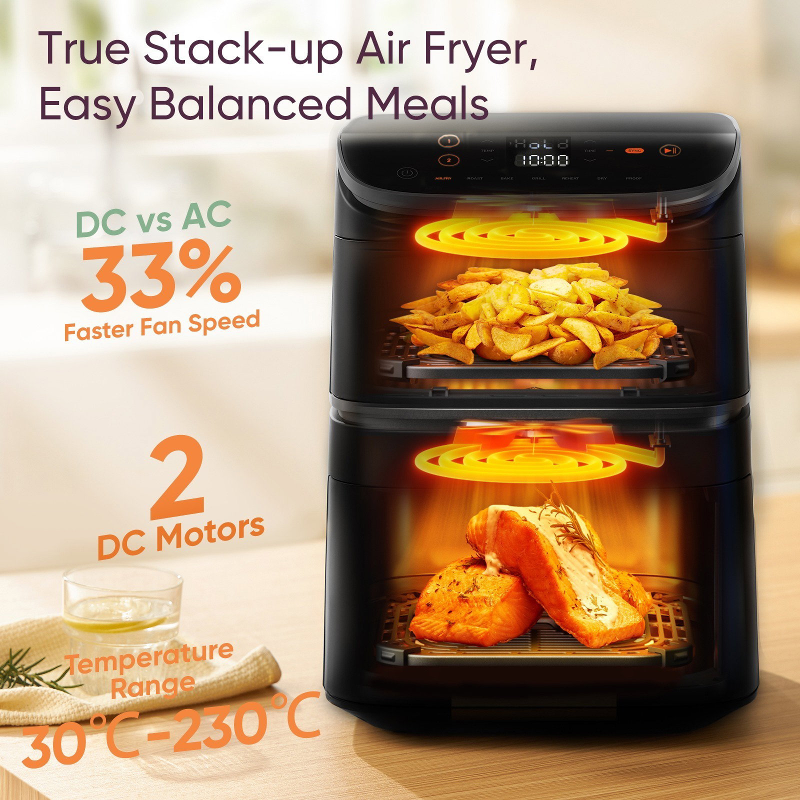 Cosori Turbo Tower forrólevegős fritőz